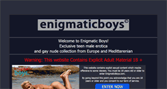 Desktop Screenshot of enigmaticboys.com